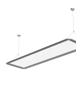 Závěsná světla FAGERHULT Fagerhult Appareo Linear 125,5 cm DALI 840 stříbrná