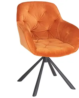 Jídelní křesla Židle EILEEN Oranžová
