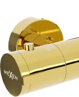 Vodovodní baterie Termostatická sprchová baterie MEXEN KAI I zlatá
