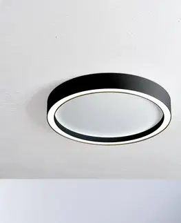 Stropní svítidla BOPP Stropní svítidlo Bopp Aura LED Ø 30 cm bílá/černá