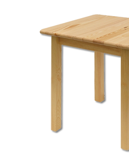 Jídelní stoly Čtvercový jídelní stůl GALWEY, 60x75x60 cm, masiv borovice, moření: …