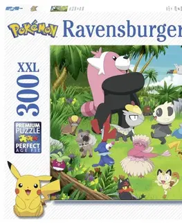 Hračky puzzle RAVENSBURGER - Rozdovádění Pokémoni 300 dílků
