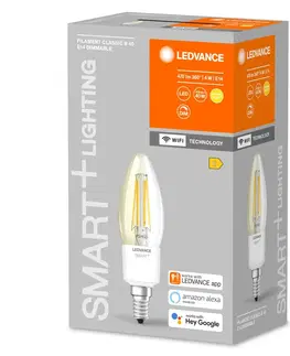 Chytré žárovky LEDVANCE SMART+ LEDVANCE SMART+ WiFi Filament Candle 40 E14 4W 827