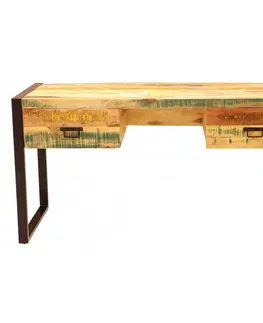 Psací stoly Psací stůl 160x76x70 Retro z recyklovaného mangového dřeva