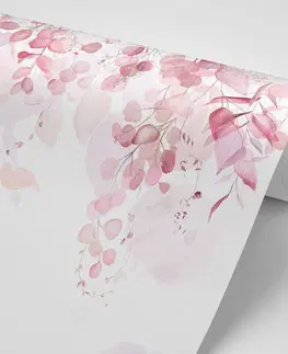 Samolepící tapety Samolepící tapeta jemný dotek přírody v růžovém