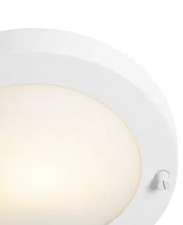 Venkovni stropni svitidlo Moderní stropní svítidlo bílé 18 cm IP44 - Yuma