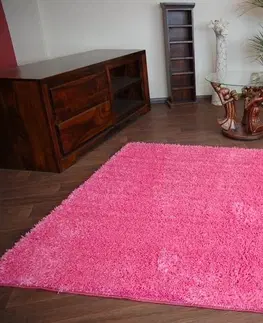 Koberce a koberečky Dywany Lusczow Kusový koberec SHAGGY Izebelie 5cm růžový, velikost 100x150