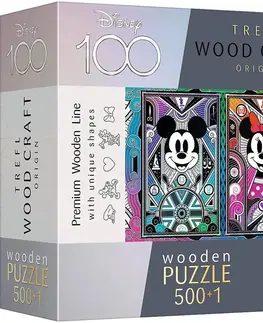 Hračky puzzle TREFL - Puzzle Mickey a Minnie Mouse - speciální edice