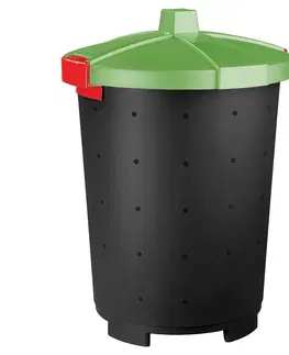 Odpadkové koše Plastový odpadkový koš Mattis 45 l, zelená