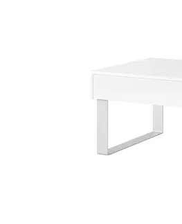 Konferenční stolky ArtGiB Konferenční stůl CALABRINI C-04 | bílá/bílý lesk