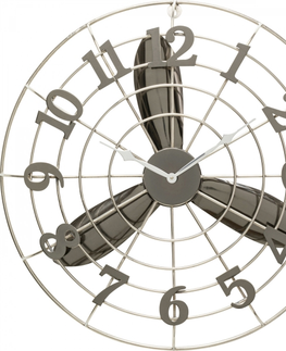 Nástěnné hodiny KARE Design Nástěnné hodiny Fan Blade Ø61cm