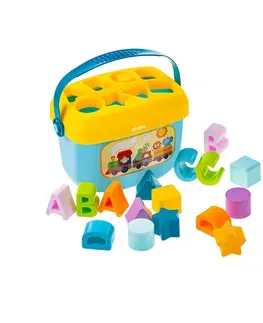 Hračky AKUKU - Edukační kbelík s kostkami 16 ks Akuku