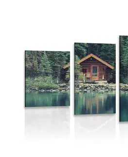 Obrazy přírody a krajiny 5-dílný obraz park Yoho v Kanadě