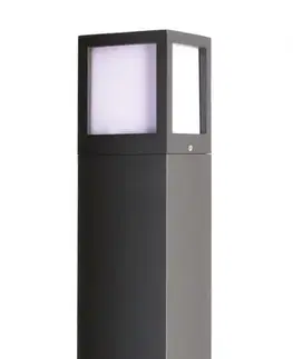 Sloupky se zásuvkami Light Impressions Deko-Light stojací svítidlo Facado Socket 220-240V AC/50-60Hz E27 1x max. 20,00 W 1000 mm tmavěšedá 733065