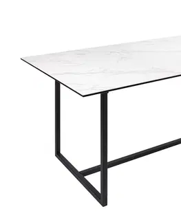 Jídelní stoly LuxD Keramický jídelní stůl Sloane 200 cm bílý mramor