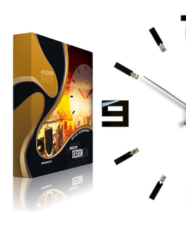 Nalepovací hodiny ModernClock 3D nalepovací hodiny Blink černé