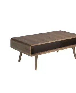 Designové a luxusní konferenční stolky Estila Dřevěný hnědý konferenční stolek Vita Naturale obdélníkový 120cm