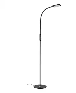 LED stojací lampy BRILONER LED CCT stojací svítidlo s dotykovým vypínačem pr. 24 cm 7W 700lm černá BRILO 1296-015