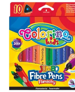 Hračky PATIO - Colorino fixy Jumbo TRIO 10 barev