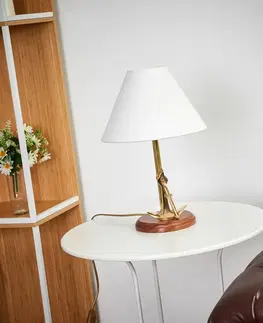Stolní lampy Sea-Club Individuální stolní lampa Anchor s mosazí