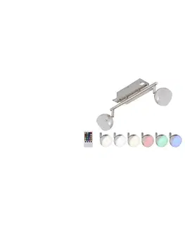 LED osvětlení Briloner Briloner 2040-022 - LED RGB Stmívatelné bodové svítidlo 2xLED/3,3W/230V + DO 