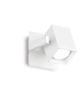 Moderní bodová svítidla Bodové stropní a nástěnné svítidlo Ideal Lux Mouse AP1 bianco 073521 1x50W bílé