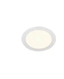 LED podhledová svítidla SLV BIG WHITE SENSER 18 DL vnitřní LED stropní zápustné svítidlo kulaté bílé, 4000 K 1004695