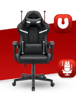 Herní křesla Herní židle HC-1004 černá