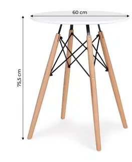 Stolky do obývacího pokoje MODERNHOME Odkládací stolek Simplicity 60 cm