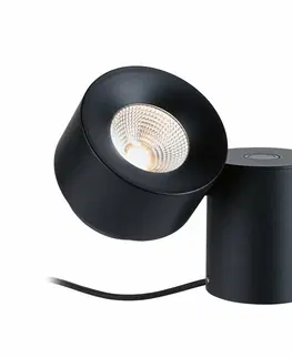 LED stolní lampy PAULMANN LED stolní lampa 3-krokové-stmívatelné Puric Pane 2700K 3W černá