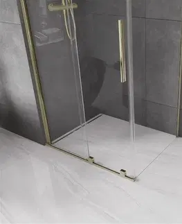 Sprchové kouty MEXEN/S Velar sprchový kout 90 x 70, transparent, zlatá 871-090-070-01-50
