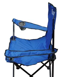 Zahradní židle a křesla TZB Skládací rybářská židle modrá