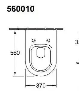 Záchody VILLEROY & BOCH Subway 2.0 Závěsné WC, Aquareduct, alpská bílá 56001001