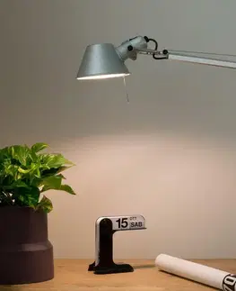 Stolní lampy do kanceláře Artemide TOLOMEO stolní LED C/RILEVATORE detektor pohybu alu bez podstavce A005400