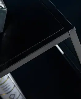 Regály a poličky LuxD Designový regál Damaris 90 cm černý