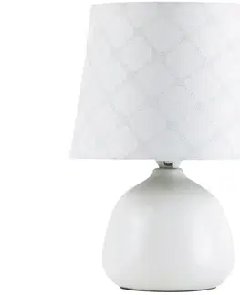 Lampy Rabalux Rabalux 4379 - Stolní lampa ELLIE E14/40W bílá 