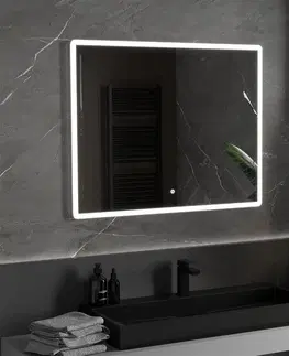 Koupelnová zrcadla MEXEN Navia zrcadlo s osvětlením 100 x 80 cm, LED 6000K, 9803-100-080-611-00