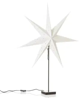 Vánoční světelná hvězda Markslöjd Stojací hvězda Solvalla, výška 100 cm, bílá