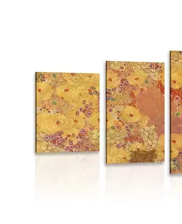 Abstraktní obrazy 5-dílný obraz abstrakce ve stylu G. Klimta