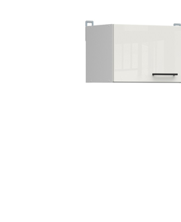 Kuchyňské linky JAMISON, skříňka nad digestoř 60 cm, bílá/bílá křída lesk 