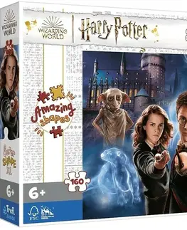 Hračky puzzle TREFL - Puzzle 160 XL Super Shape - Kouzelný svět Harryho Pottera / Warner Harry Potter and the Hal