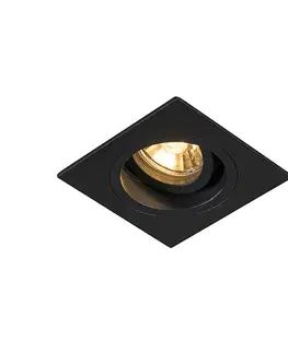 Podhledove svetlo Moderní zapuštěné bodové černé 9,3 cm otočné a sklopné - sklíčidlo