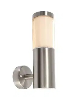 Moderní venkovní nástěnná svítidla Light Impressions Deko-Light nástěnné přisazené svítidlo Porrima II 220-240V AC/50-60Hz GU10 1x max. 5,00 W stříbrná 731107
