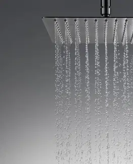 Sprchy a sprchové panely HOPA Hlavová sprcha SLIM UNI S hranatá Barva Grafit, Rozměr hlavové sprchy  300 × 300 mm BADPUKGR