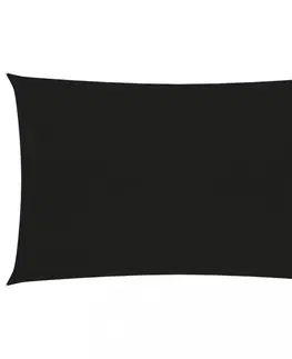 Stínící textilie Stínící plachta obdélníková HDPE 3 x 6 m Dekorhome Černá