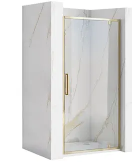 Sprchové kouty REA Otevírací sprchové dveře Rapid Swing zlatá 100 REA-K5619