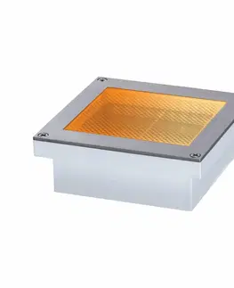 Chytré osvětlení PAULMANN LED zemní svítidlo Smart Home Zigbee Brick neláká hmyz IP67 hranaté 100x100mm CCT 1W 230V ocel ocel