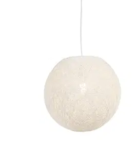 Zavesna svitidla Venkovská závěsná lampa bílá 35 cm - Corda