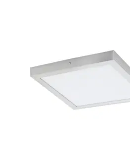 Svítidla Eglo Eglo 97265 - LED Stropní svítidlo FUEVA 1 1xLED/25W/230V stříbrná hranatý 
