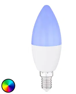Chytré žárovky Globo LED svíčka žárovka E14, 4,5W Tuya-Smart RGBW CCT